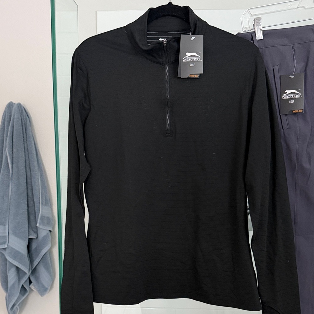 Slazenger Women’s Black Quarter-Zip Golf Shirt